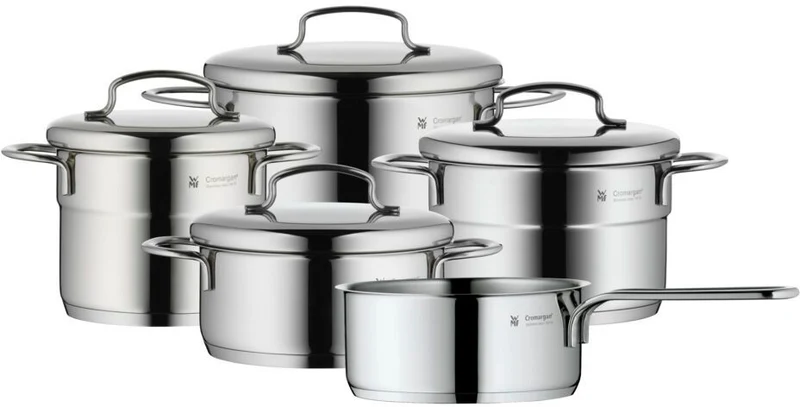 WMF Mini-Topfset – 5-teilig – Stielkasserolle ø 16, 20, 20 und 24 cm sowie Stielkasserolle ø 16 cm