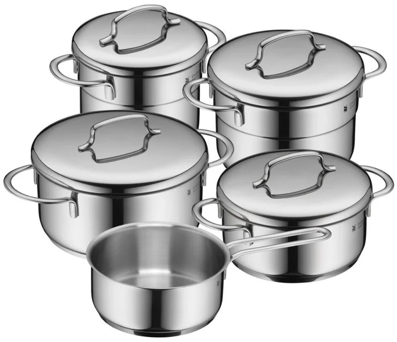 WMF Mini-Topfset – 5-teilig – Stielkasserolle ø 16, 20, 20 und 24 cm sowie Stielkasserolle ø 16 cm