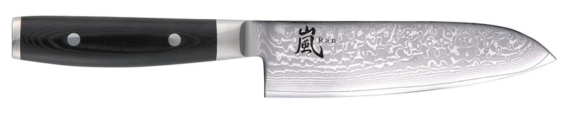Yaxell Santoku-Messer - Klinge 16,5 cm – 69-lagiger Damaststahl – Griff aus Canvas-Micarta