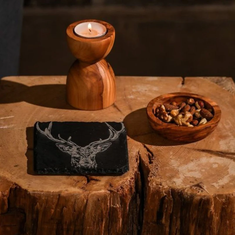 Posavasos individuales de pizarra Selbrae
