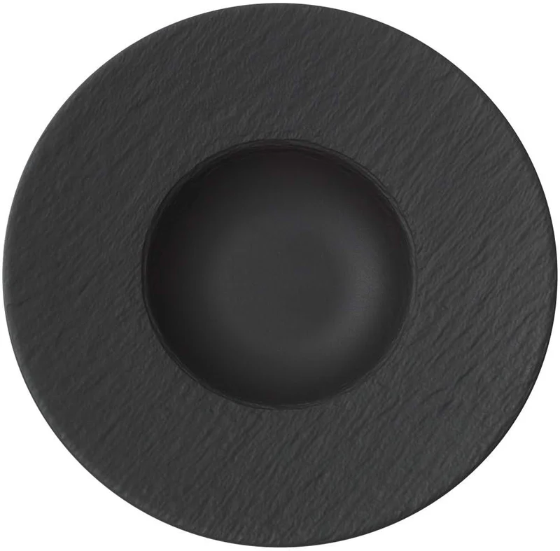 Villeroy & Boch Geschirrset Manufacture Rock - Schwarz - 12-teilig