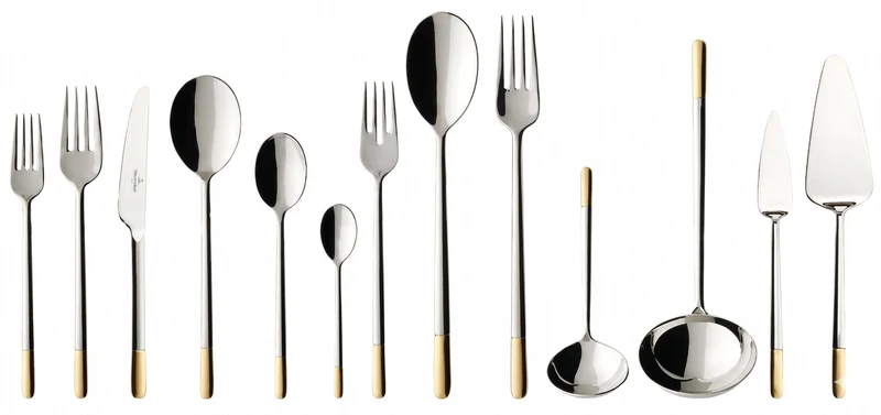 Villeroy & Boch Besteckset Ella - Vergoldet - 113-teilig