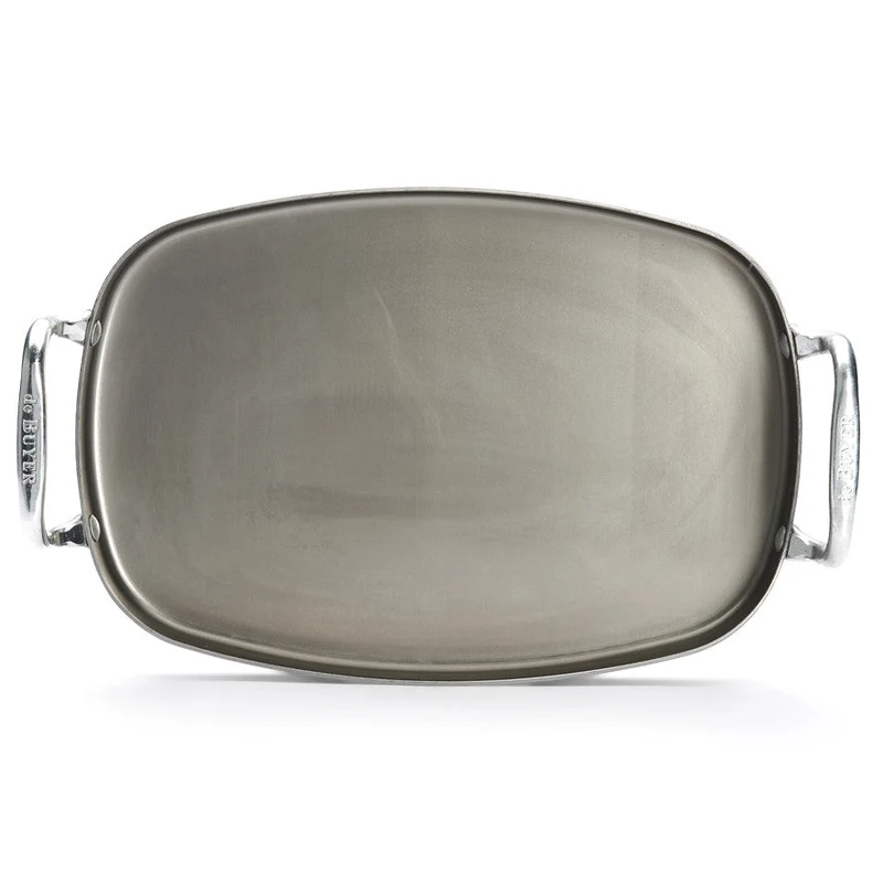 De Buyer Grillplatte Mineral B Stahl Grau 38 X 26 cm