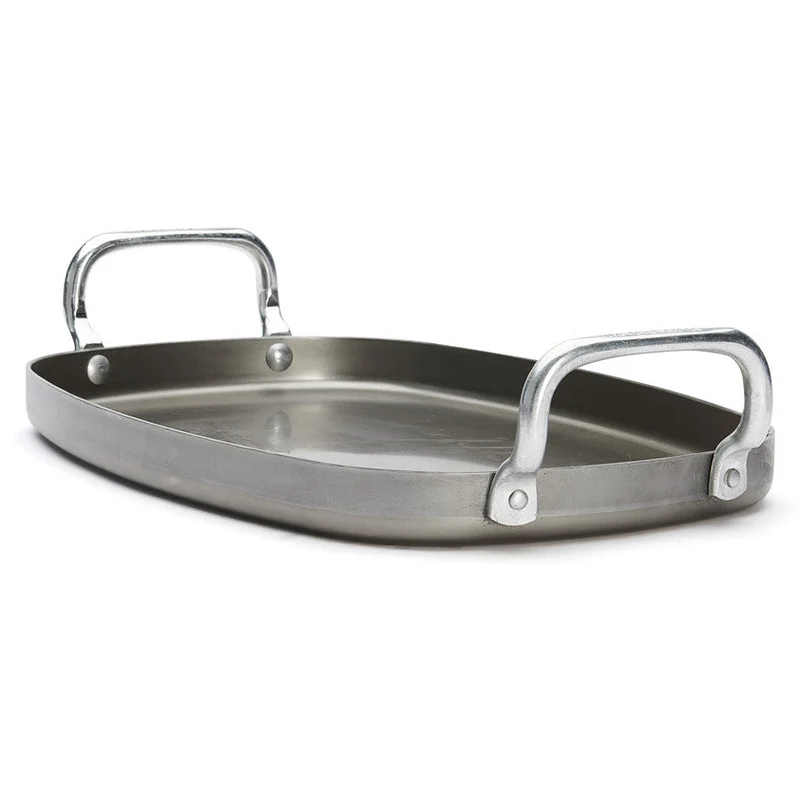 De Buyer Grillplatte Mineral B Stahl Grau 38 X 26 cm