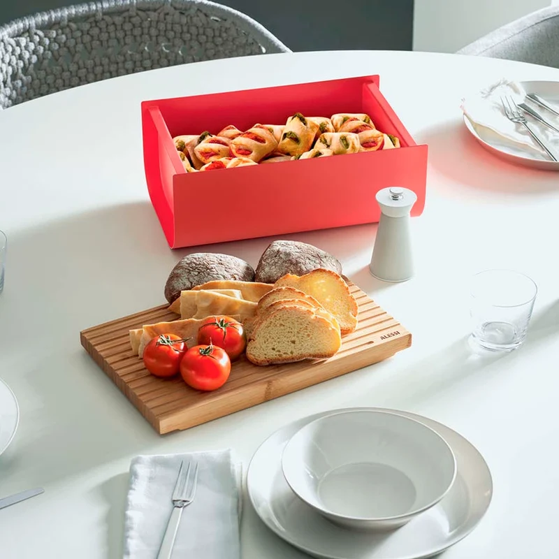 Panera de acero inoxidable y resina Mattina Alessi