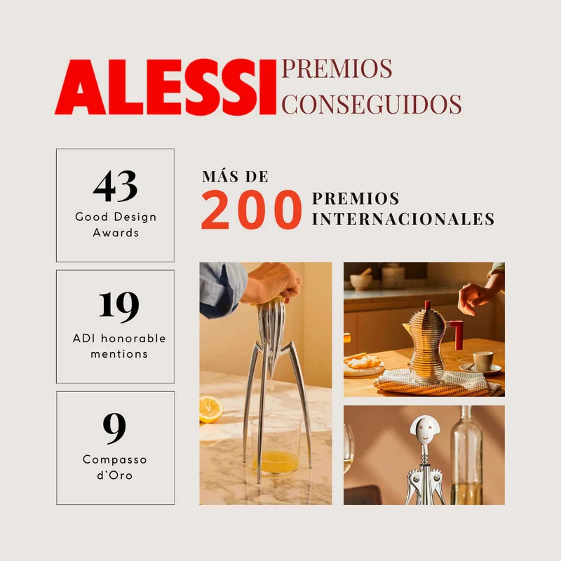 Panera de acero inoxidable y resina Mattina Alessi
