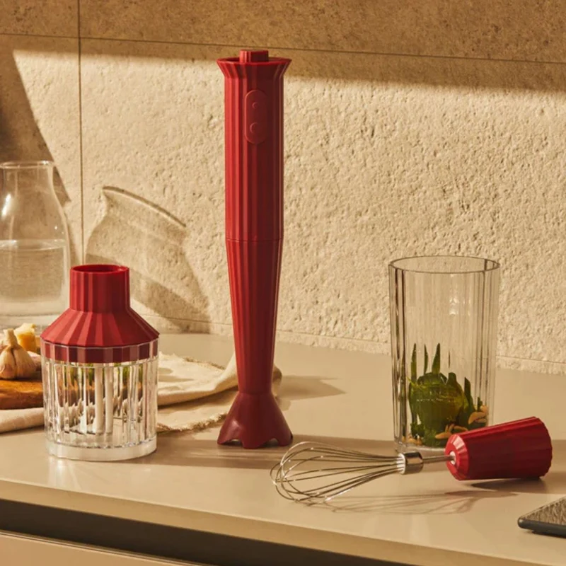 Batidora de mano con accesorios Plisse Alessi