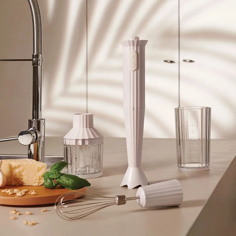 Batidora de mano con accesorios Plisse Alessi