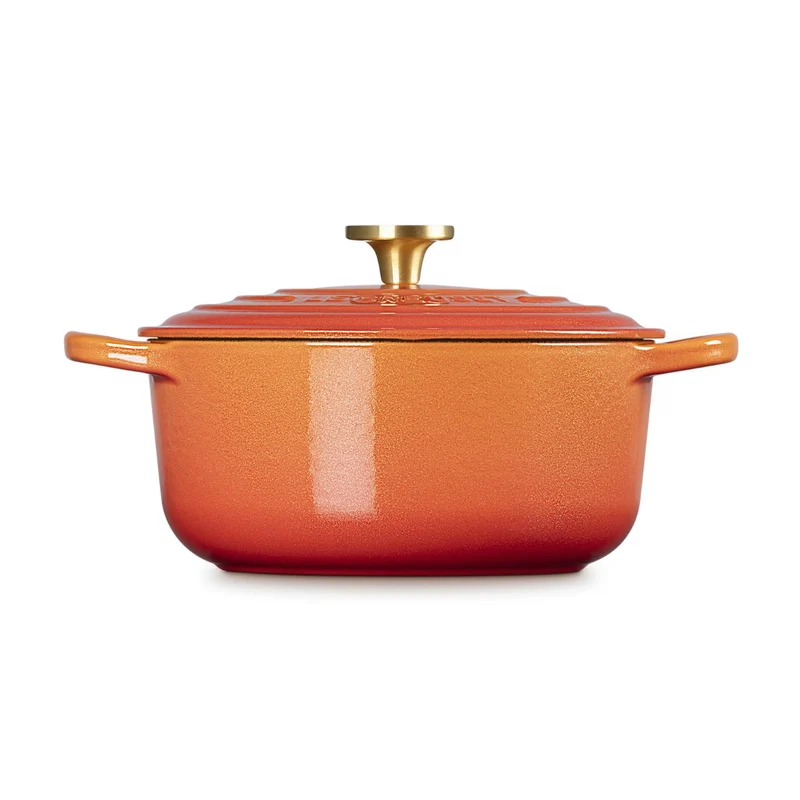 Cocotte Flamme Dorée redonda Ed. Especial Centenario Le Creuset