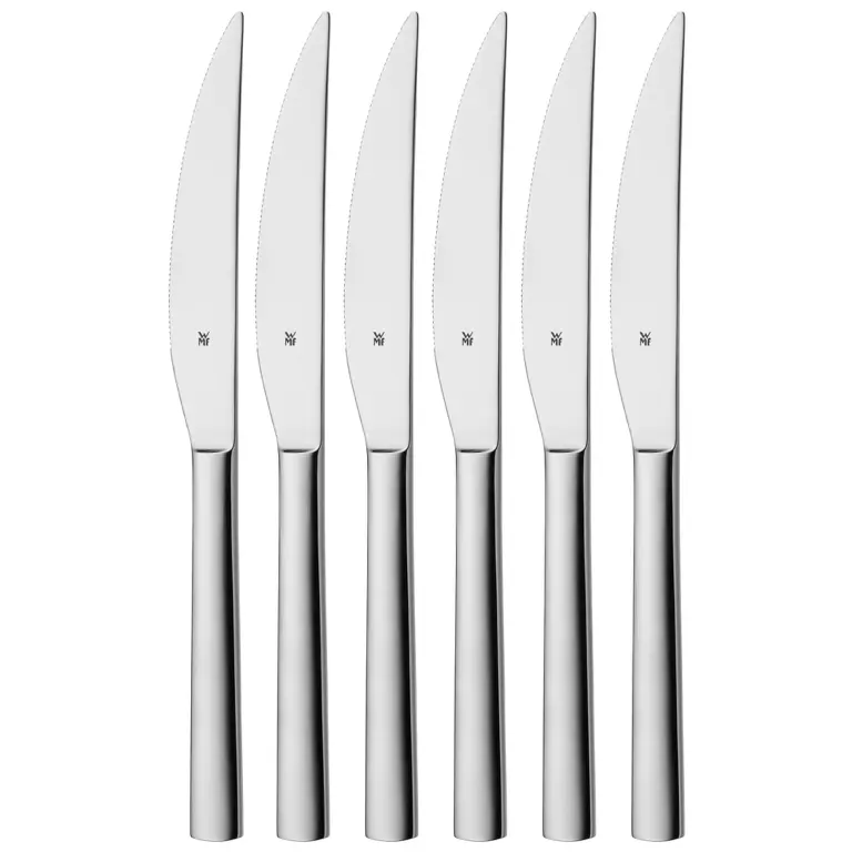 WMF Steakmesser Nuova - 6 Stück - Inklusive GRATIS Cookinglife Pfeffer- und Salzmahlerset