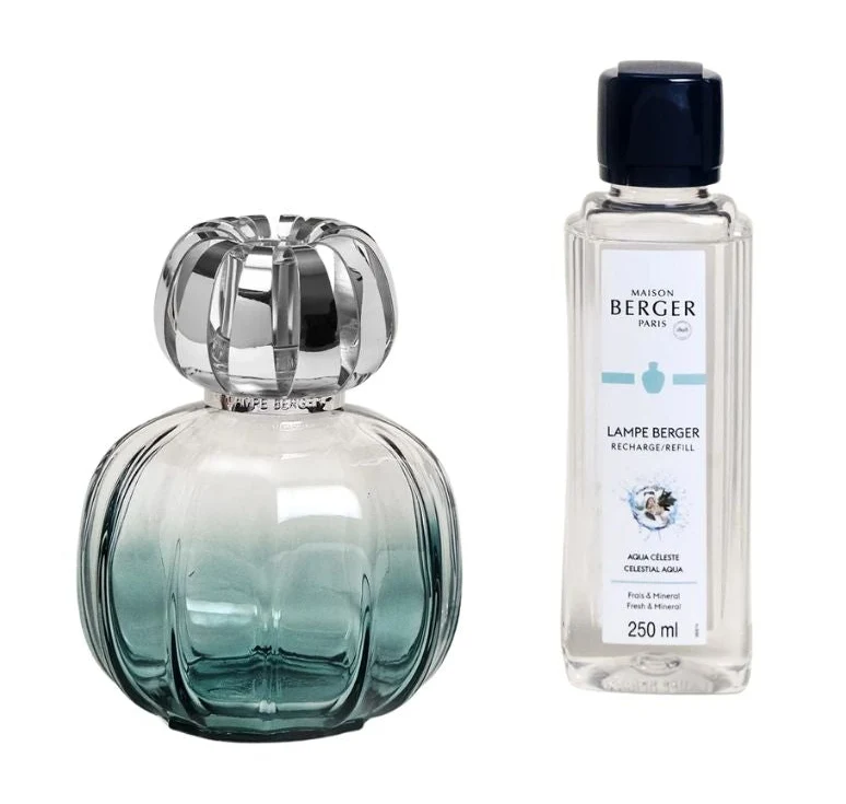 Maison Berger Geschenkset Duftlampe Glas 250 ml - Raumduft Set - Corali Verte