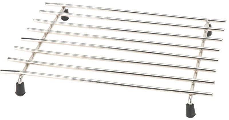 Cookinglife Topfuntersetzer Edelstahl 24 x 19 cm - Hitzeuntersetzer - Silber