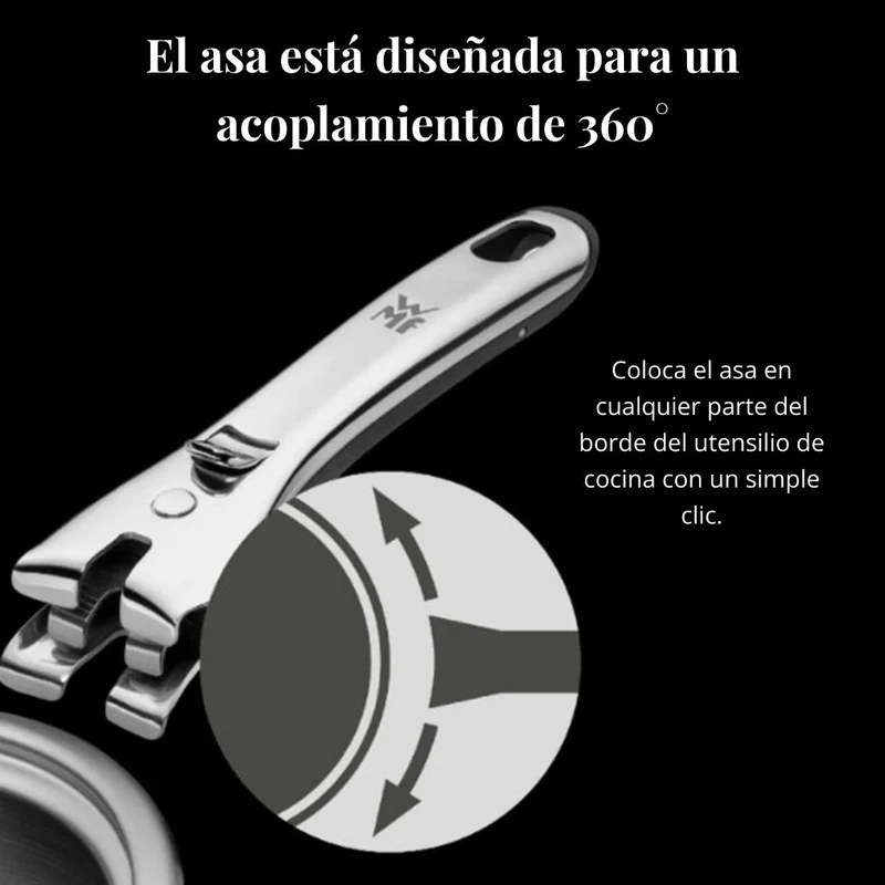 Mango de acero inoxidable desmontable Click & Serve WMF