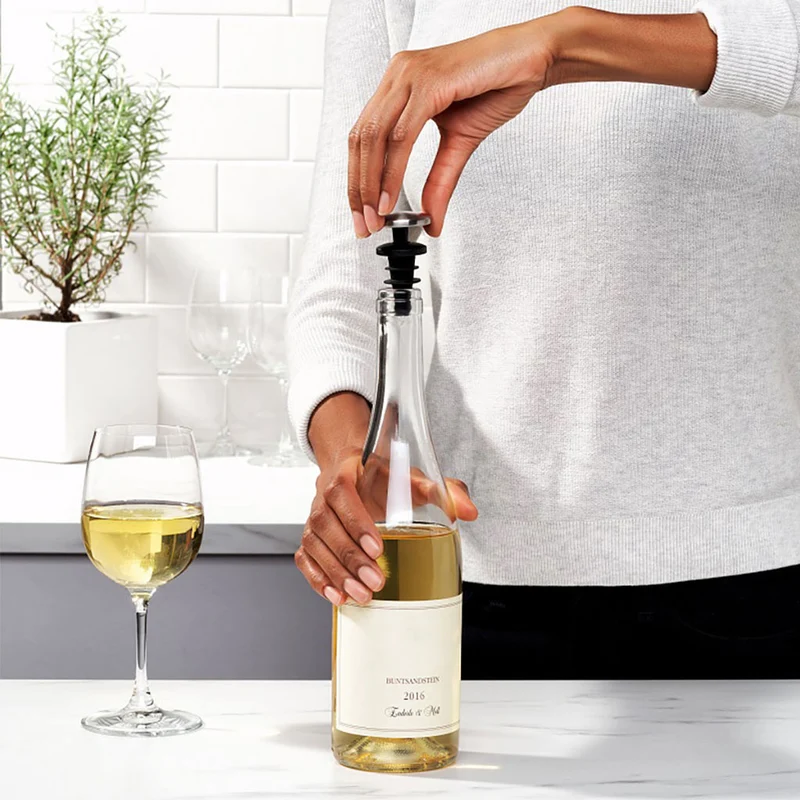 Set de 2 tapones herméticos para vino OXO