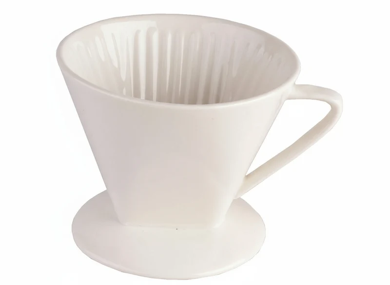 Cookinglife Kaffeefilterhalter Barista Porzellan - Größe 4