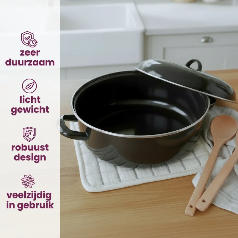 Cooking Bräter Emaille Ø 26 cm / 5 Liter