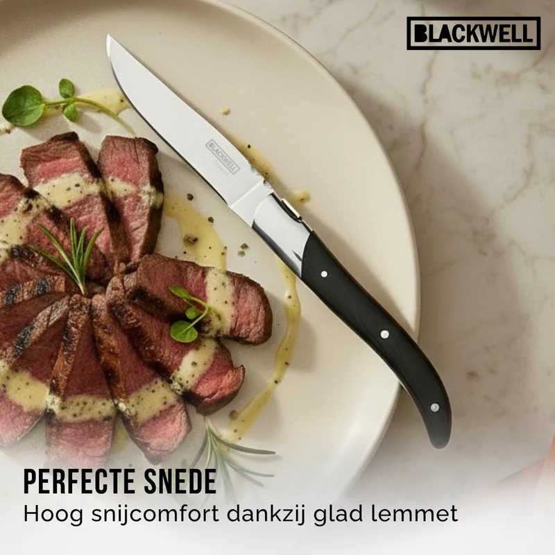 Blackwell Steakmesser Laguiole - Pakkaholz - 6 Stück