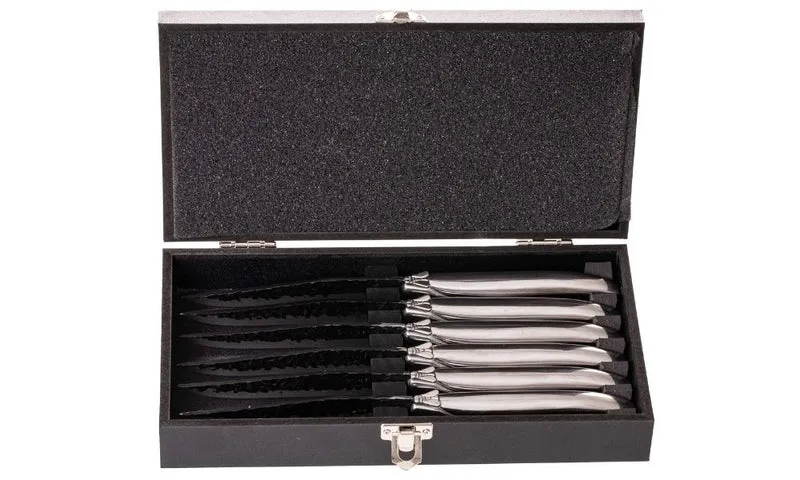 Blackwell Steakmesser Laguiole - Raw Black - RVS - 6 Stück