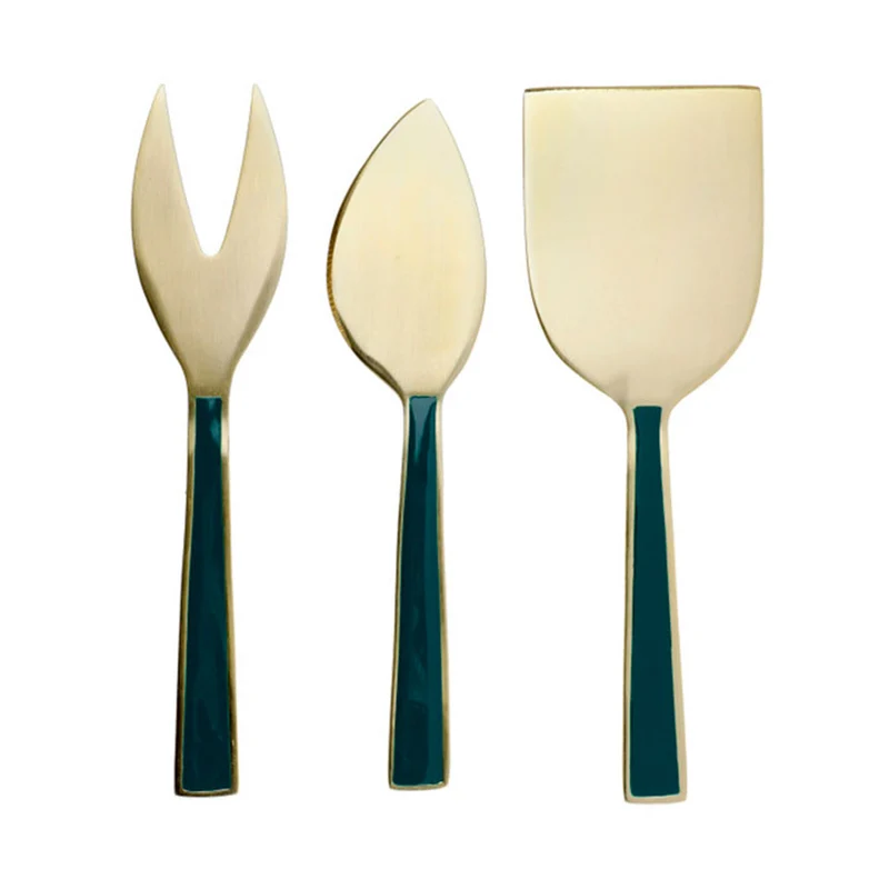 Set de 3 utensilios para queso inox dorado Artesà KitchenCraft