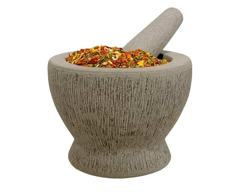 Cookinglife Mörser aus Granit - Grau - ø 14 cm