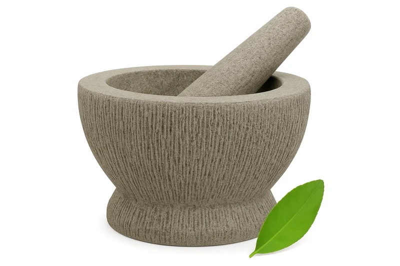 Cookinglife Mörser aus Granit - Grau - ø 14 cm