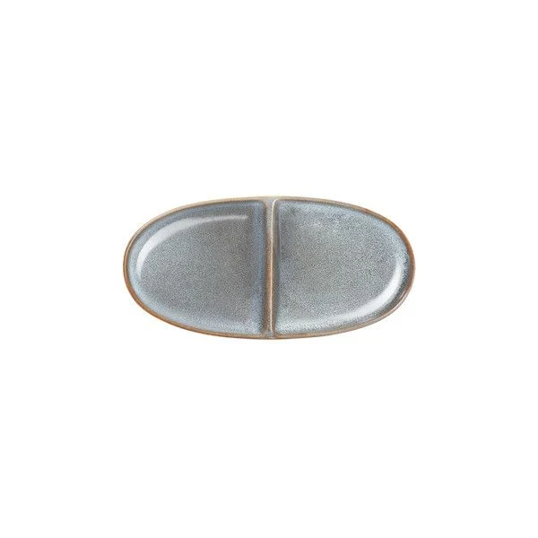 ASA Selection "saisons" Aperitifteller 2-geteilt oval denim