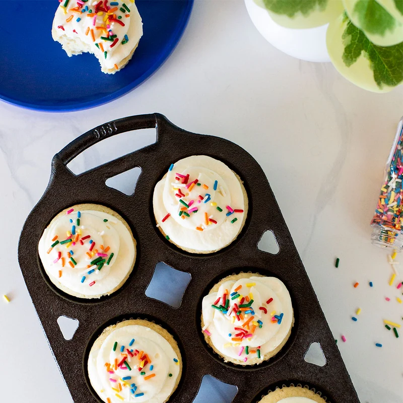 Molde de hierro para 6 muffins Lodge