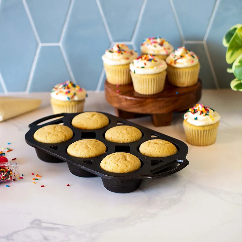 Molde de hierro para 6 muffins Lodge