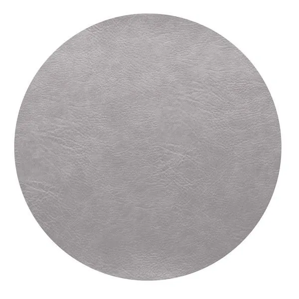 ASA Selection "table tops vegan leather" Tischset silver cloud rund