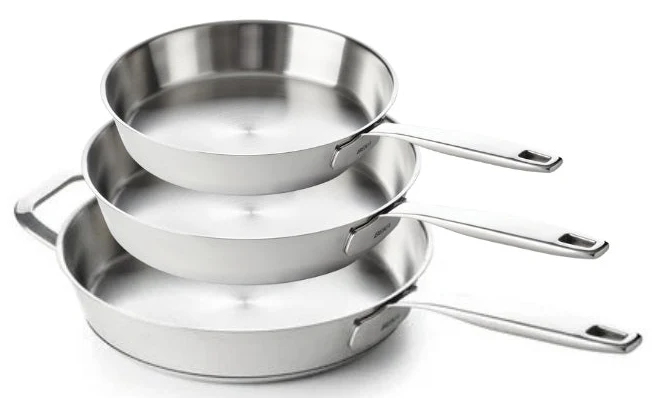 Beka Bratpfannenset Maestro 5-Ply 3-teilig Ø 20. 24 und 28 cm – geeignet für alle Wärmequellen – ohne Antihaftbeschichtung