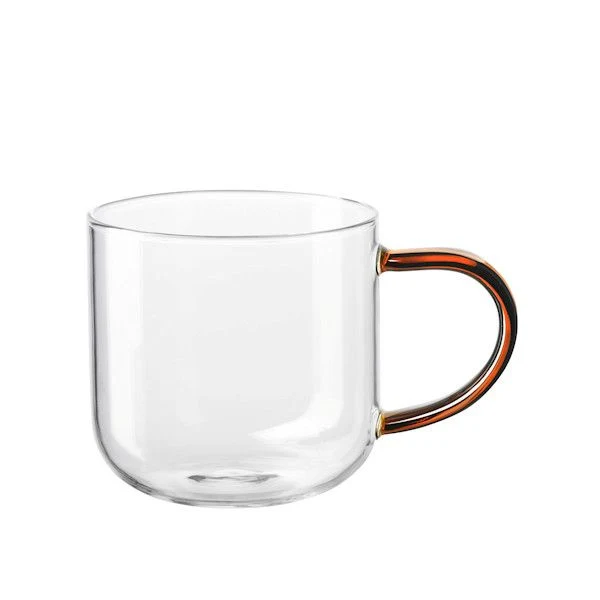 ASA Selection "coppa glas" Henkelbecher, brauner Henkel