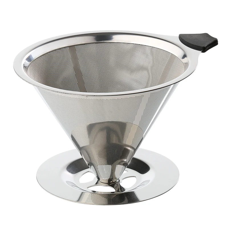 Dauerfilter für Kaffee mit Standfuß EDELSTAHL