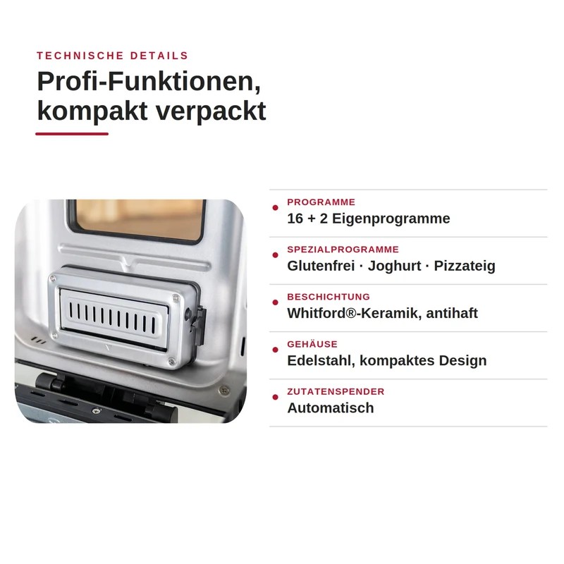 Brotbackautomat BackProfi Nussspender
