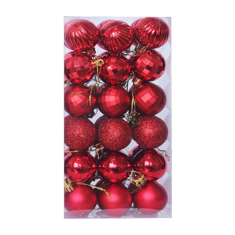 Dekorative Weihnachtsbaumkugeln Set Karnz