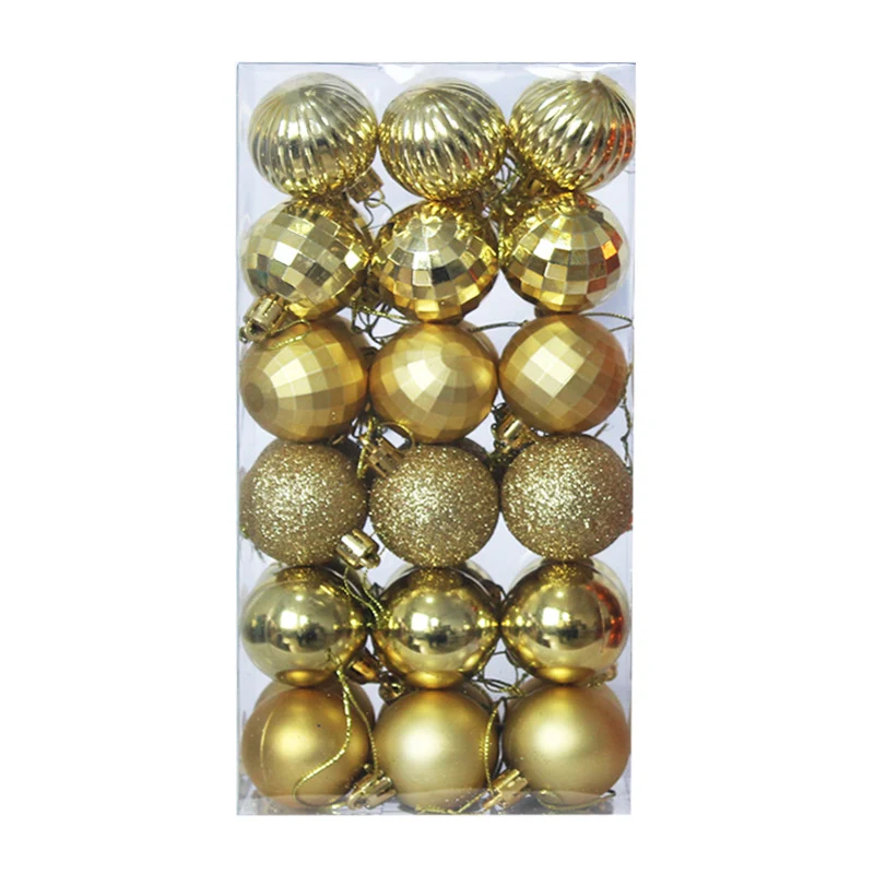 Dekorative Weihnachtsbaumkugeln Set Karnz