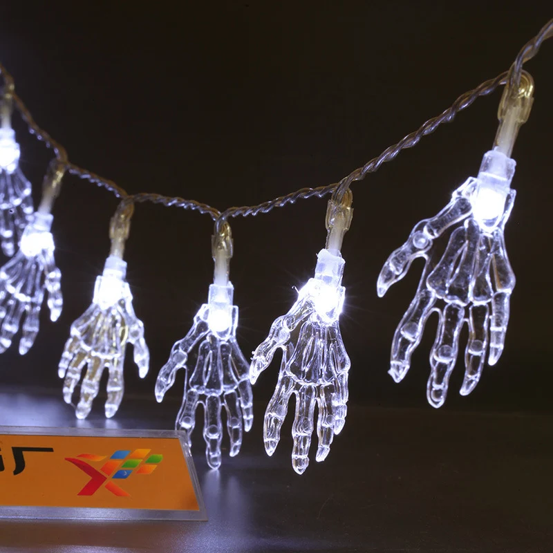 Gruselige LED Hand Lichterkette Karnz