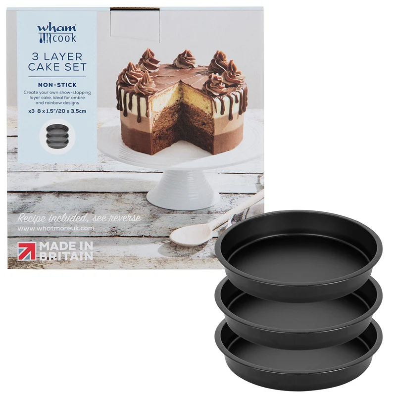 Set de 3 moldes para tartas 20 cm Wham® Cook