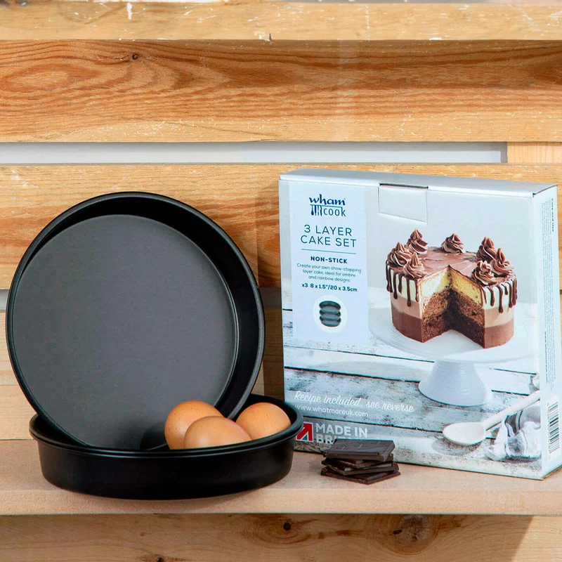 Set de 3 moldes para tartas 20 cm Wham® Cook