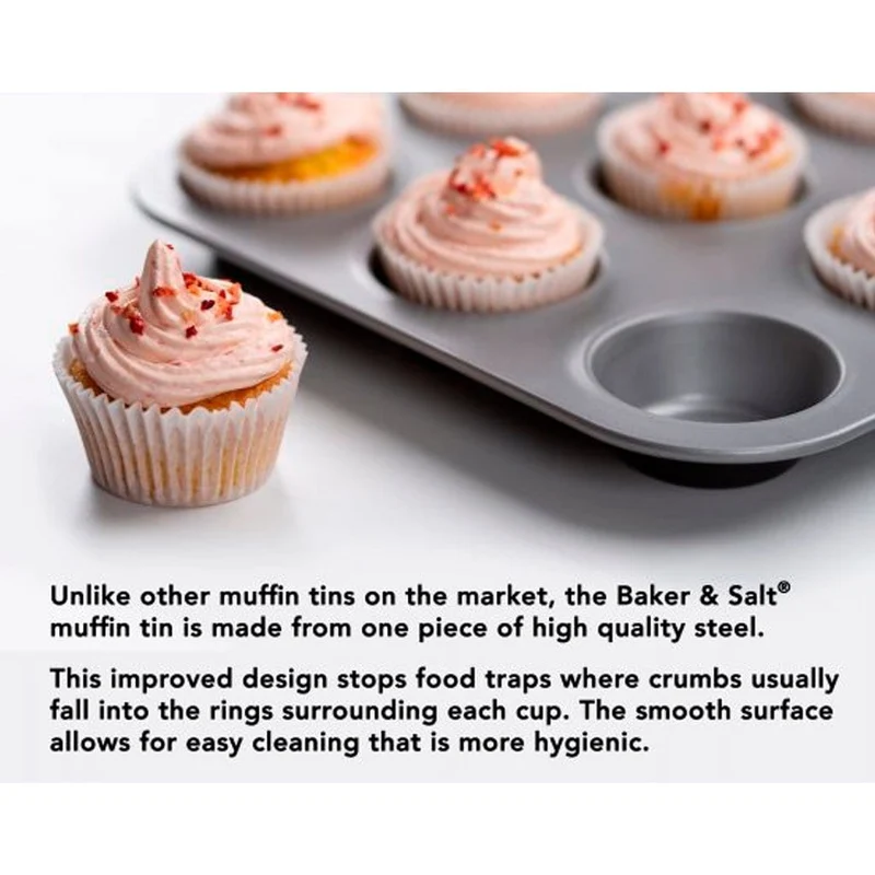 Molde antiadherente para muffins Baker & Salt®