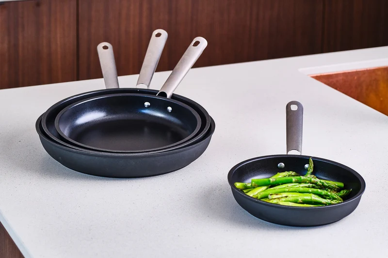 Cookinglife Bratpfannenset ProForge Ø 24 und 28 cm – geeignet für alle Wärmequellen – keramische Antihaftbeschichtung