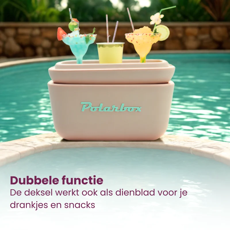 Polarbox Kühlbox mit Schultergurt - Lime Lilac - 12 Liter