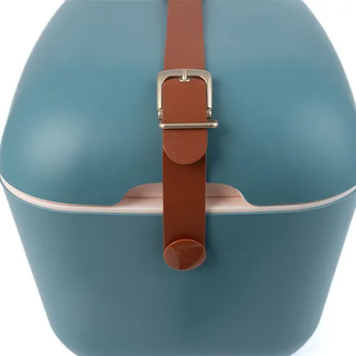 Polarbox Kühlbox mit Schultergurt - Marineblau Senf - 20 Liter