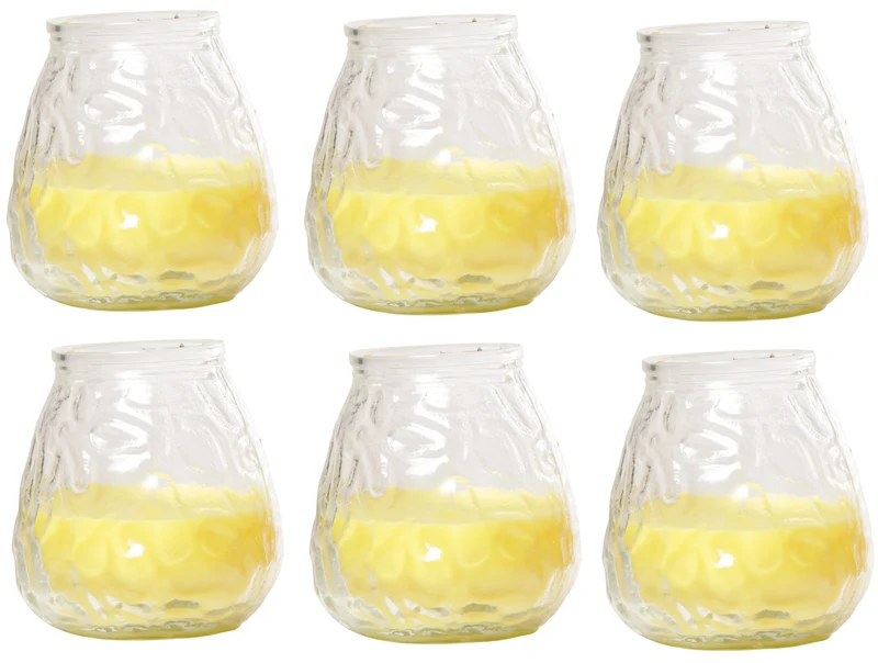 Cosy & Trendy Lowboy Kerzen - Außenkerzen - Citronellakerzen ø 10 cm - 6 Stück