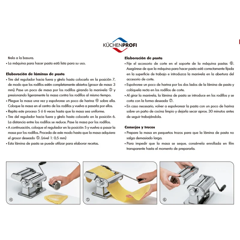 Máquina para pasta Kuchenprofi
