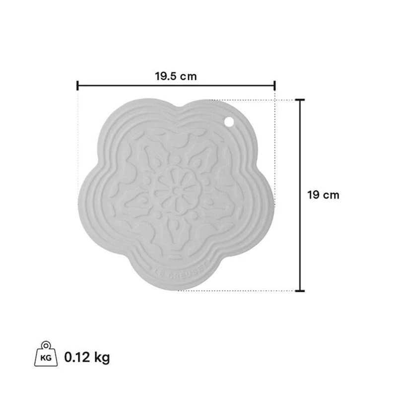 Salvamanteles de silicona Flower Power Le Creuset