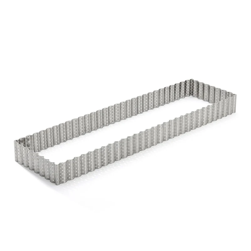Marco rectangular perforado acanalado De Buyer