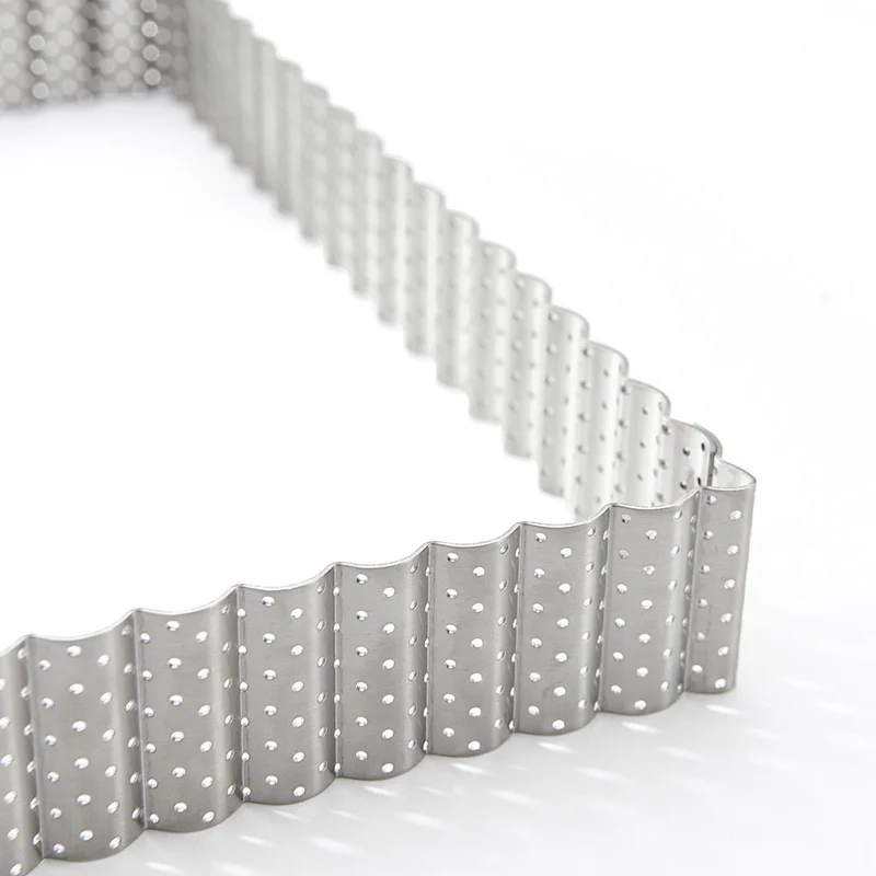 Marco rectangular perforado acanalado De Buyer