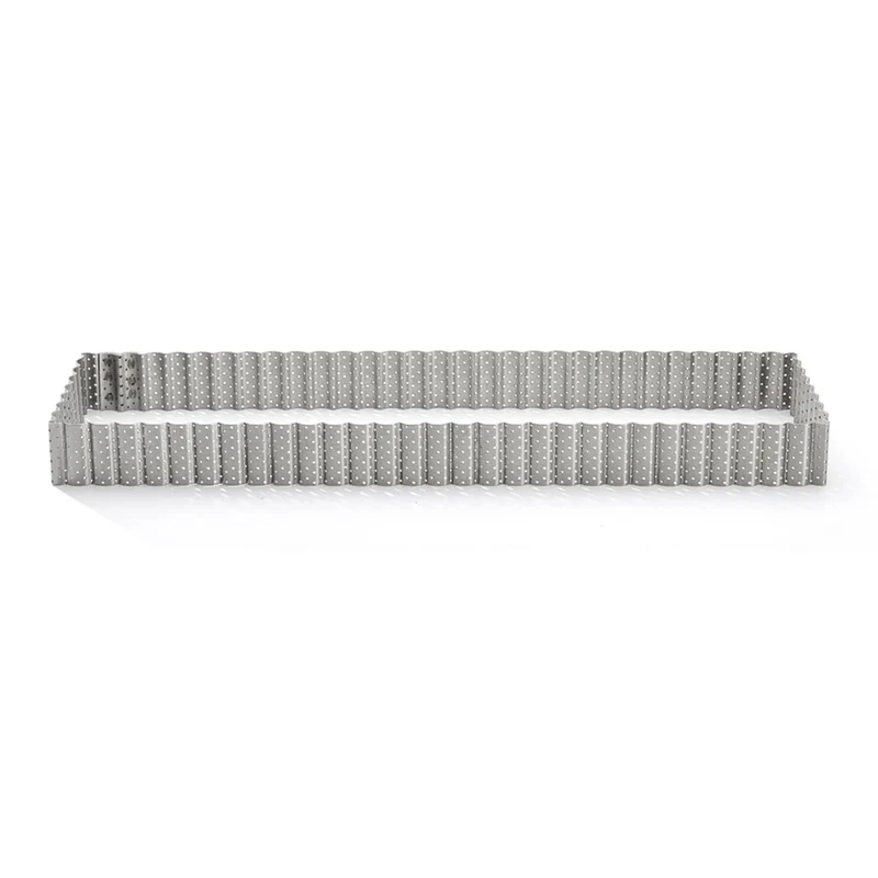 Marco rectangular perforado acanalado De Buyer