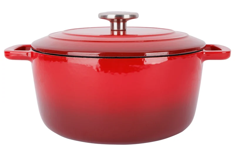 Cosy & Trendy Bräter Fontestic Traditionelle rote aus Gusseisen Ø 24 cm / 4,6 Liter – emailliert