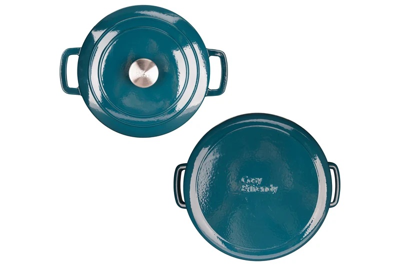 Cosy & Trendy Bräter Fontestic Gusseisen Green Heron Ø 28 cm / 6.8 Liter – emailliert